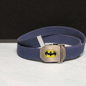 Batman Logo Belt and Buckle in Navy